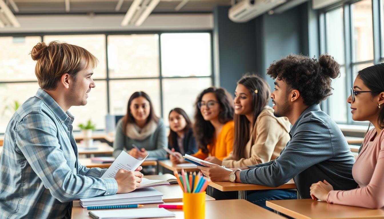 Modern university campus for students